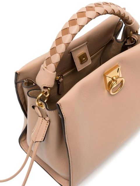 Mulberry Iris leather logo-print bag - Neutrals