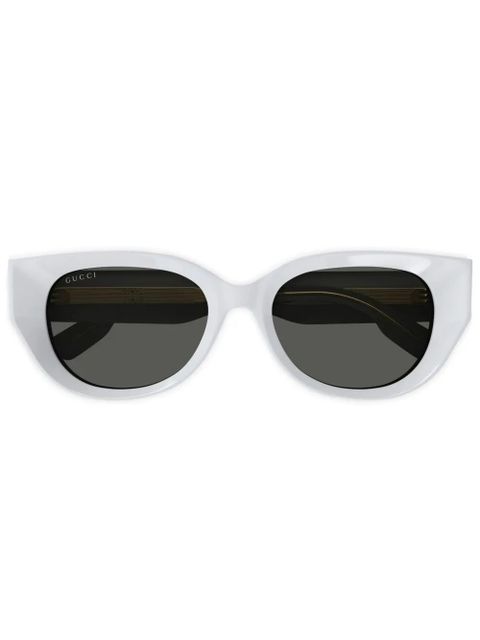 Gucci Eyewear logo-print sunglasses - Grey - zdjęcie produktu nr 1