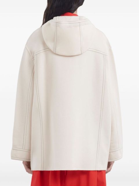 Marni embroidered parka jacket - Neutrals