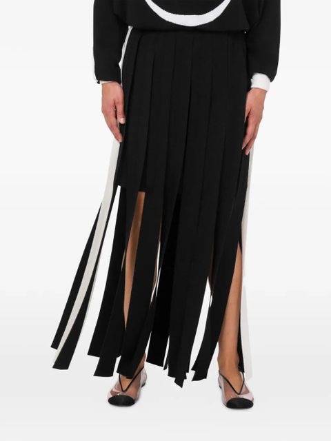 Moschino pleated maxi skirt - Black