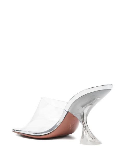 Amina Muaddi 90mm Taylor Glass Slipper sandals - White - zdjęcie produktu nr 2