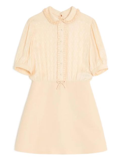 Valentino Garavani short-sleeves mini dress - Neutrals - zdjęcie produktu nr 1