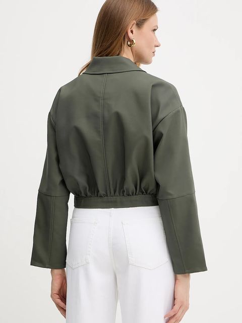 Guess kurtka RIAN kolor zielony przejściowa oversize W5GL27 WH872 - zdjęcie produktu nr 2