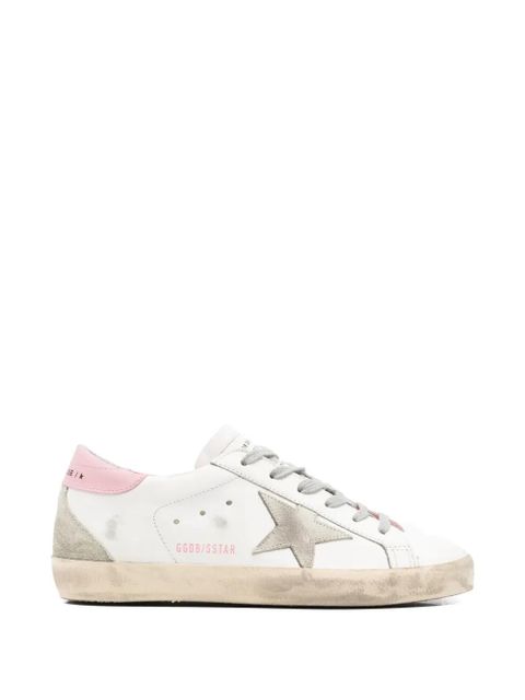 Golden Goose star appliqué leather sneakers - White - zdjęcie produktu nr 1