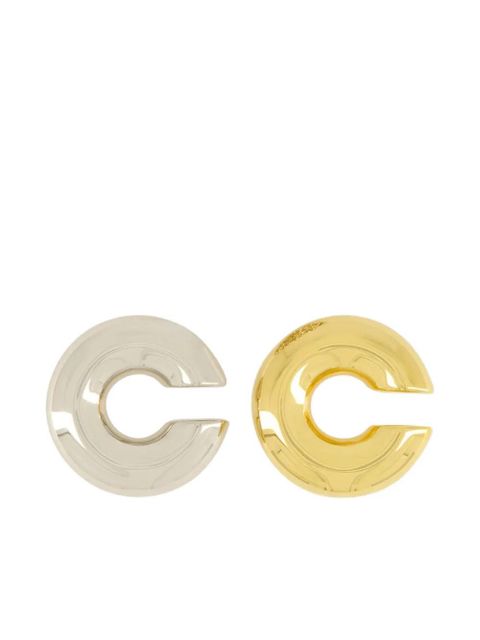 Rabanne crystal-embellished earrings - Silver - zdjęcie produktu nr 1