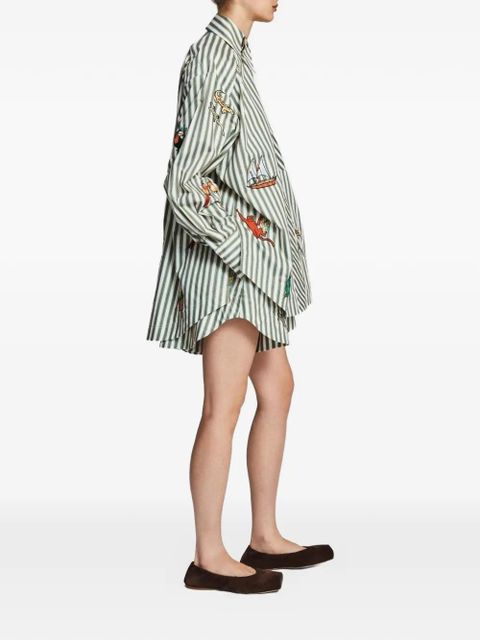 ALEMAIS Bisou striped shirt - Green