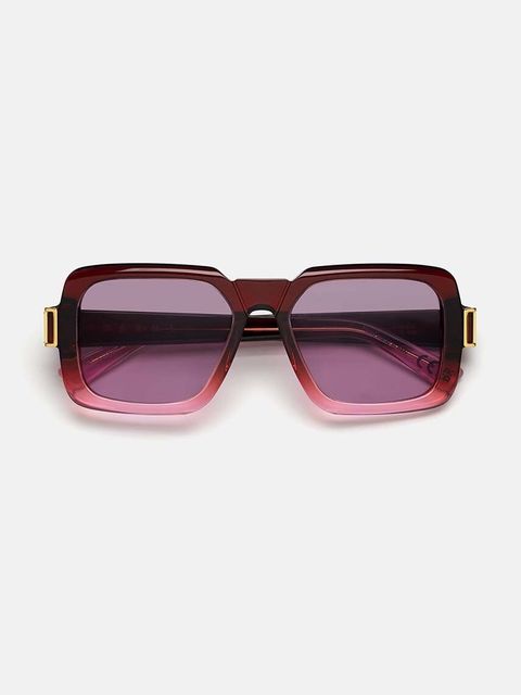 Marni okulary przeciwsłoneczne Zamalek Faded Burgundy damskie kolor różowy EYMRN00054.004.LCS
