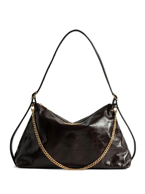 Zadig&Voltaire Jim chain-embellished shoulder bag - Brown - zdjęcie produktu nr 1