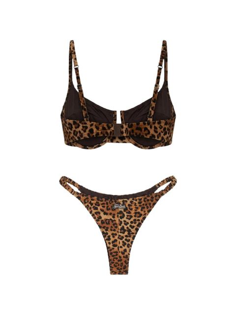 MC2 Saint Barth leopard-print bikini - Brown - zdjęcie produktu nr 2