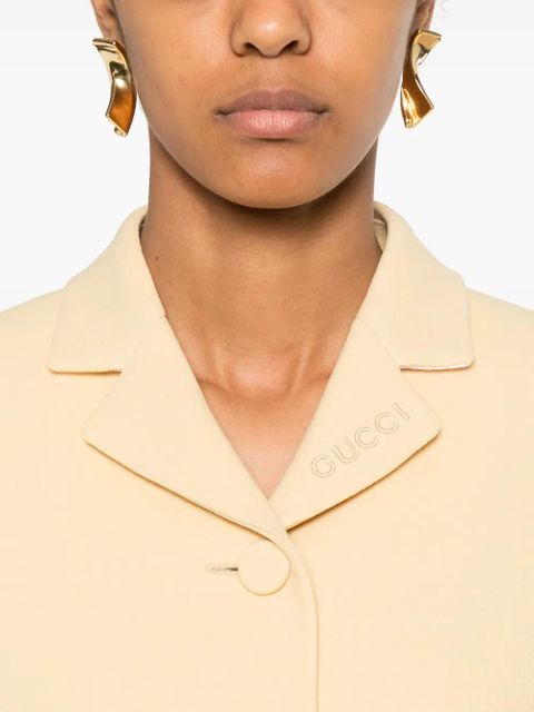 Gucci crepe wool blazer - Yellow