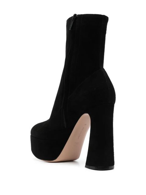 Gianvito Rossi Riccam 120mm platform boots - Black - zdjęcie produktu nr 2