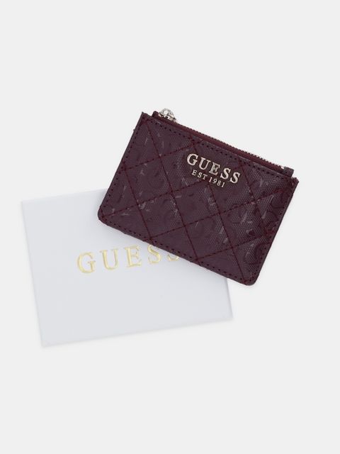 Guess portfel IDRA damski kolor bordowy SWGG81 57505