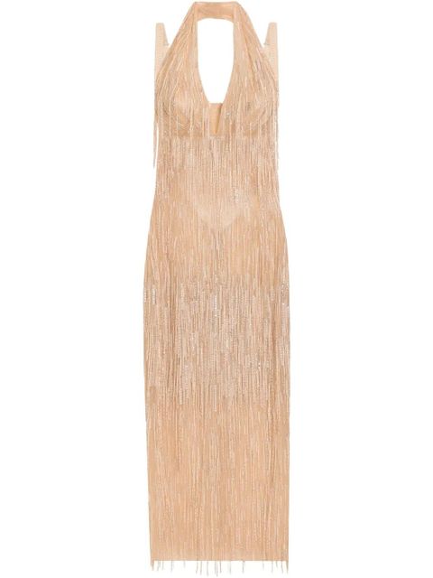 Dolce & Gabbana fringed midi dress - Pink - zdjęcie produktu nr 1