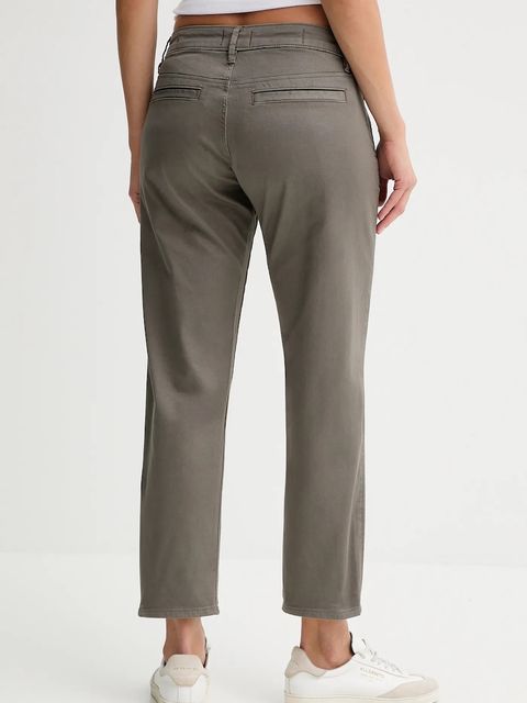 G-Star spodnie damskie kolor szary proste high waist D25257.C106