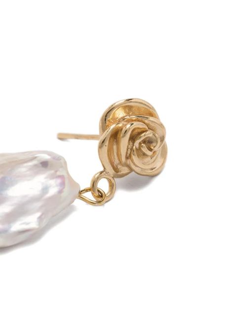 Magda Butrym Rose pearl earrings - Gold