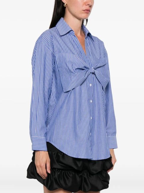 SANDRO bow-detail shirt - Blue