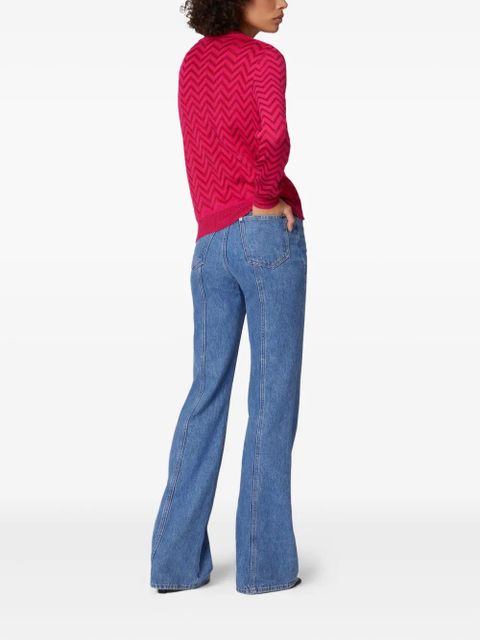 Missoni chevron crew-neck sweater - Pink