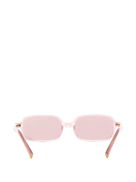 Miu Miu Eyewear rectangle frame sunglasses - Pink