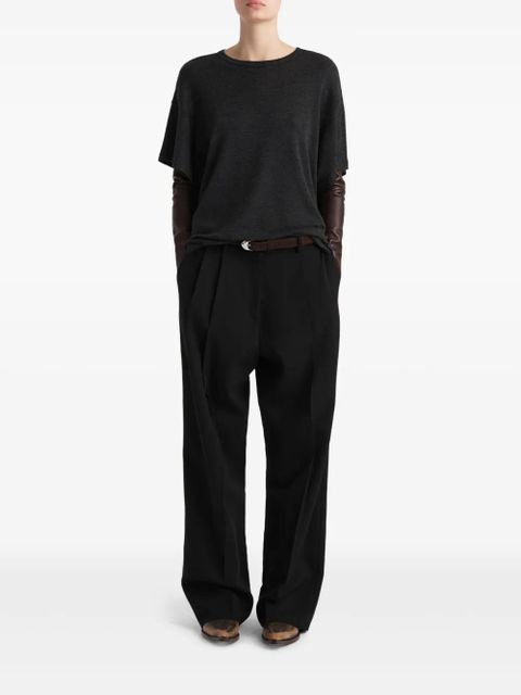 KHAITE short-sleeve top - Grey