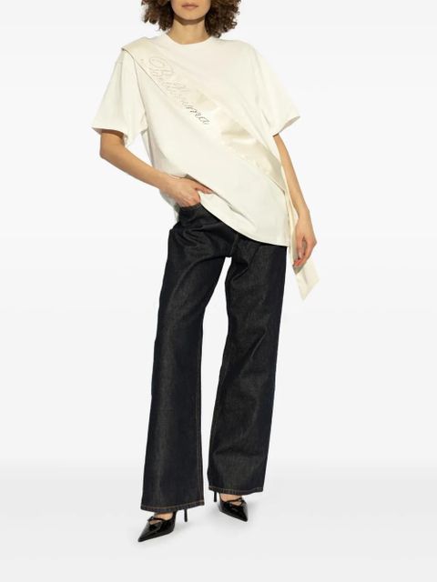 Blumarine logo-embellished T-shirt - Neutrals - zdjęcie produktu nr 2