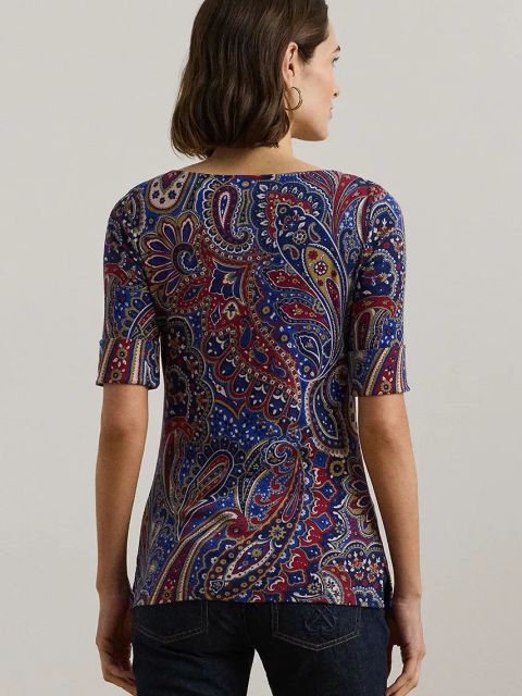 Lauren Ralph Lauren t-shirt bawełniany damski kolor multicolor 200957613