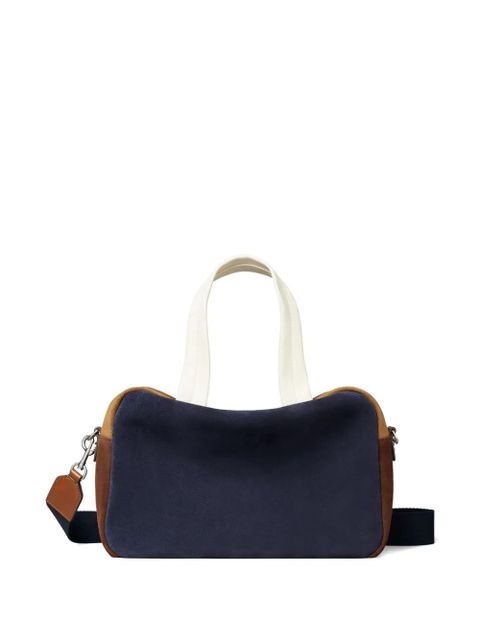 Tory Burch colorblock suede satchel bag - Blue - zdjęcie produktu nr 1
