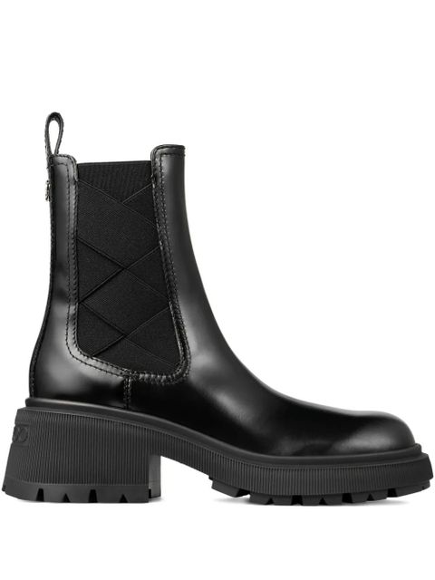 Jimmy Choo 50mm Louri Combat leather boots - Black - zdjęcie produktu nr 1