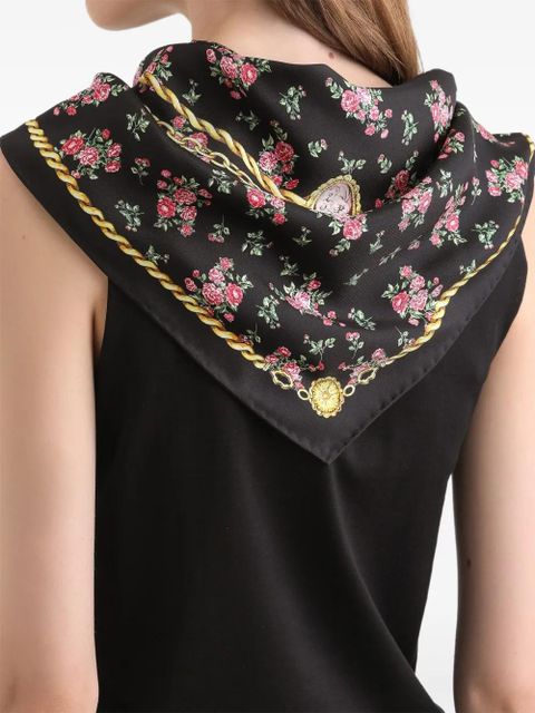 Dolce & Gabbana logo-embroidered tank top - Black