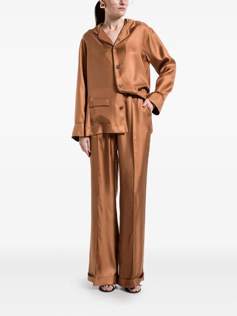 TOM FORD drawstring silk trousers - Brown - zdjęcie produktu nr 2
