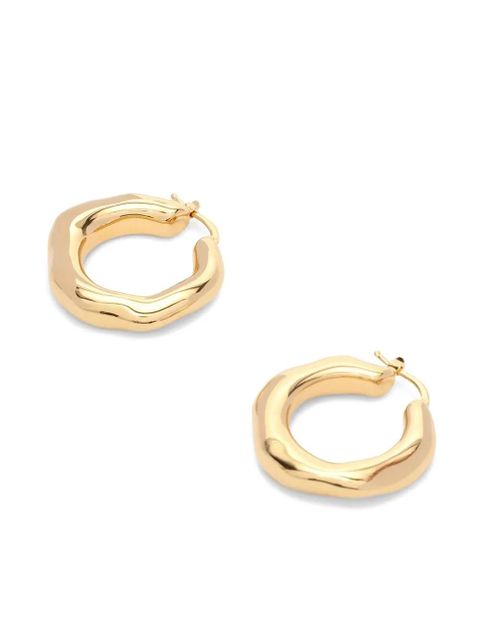 Jil Sander sculpted hoop design earrings - Gold - zdjęcie produktu nr 2