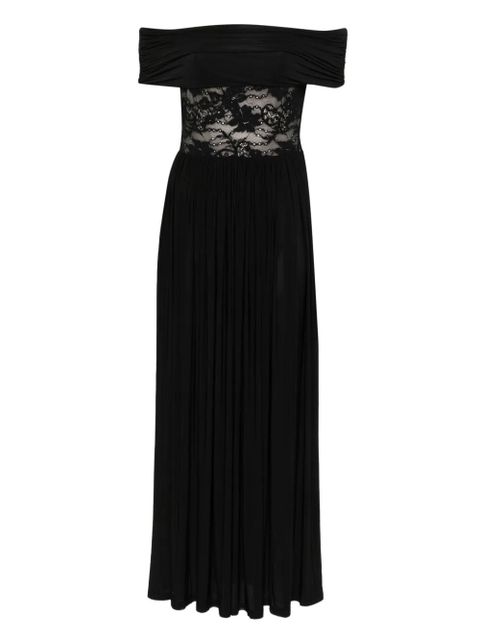 ZIMMERMANN lace-panel midi dress - Black - zdjęcie produktu nr 1