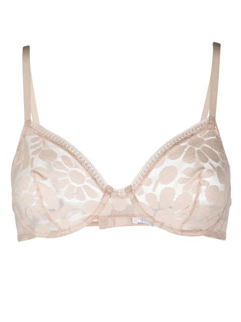 ERES floral-lace embroidered full-cup bra - Pink - zdjęcie produktu nr 1