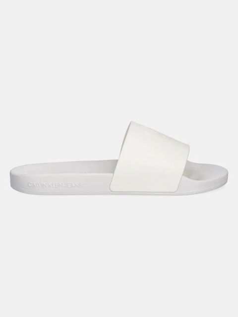 Calvin Klein Jeans klapki SLIDE MONOGRAM TPU damskie kolor biały YW0YW01715