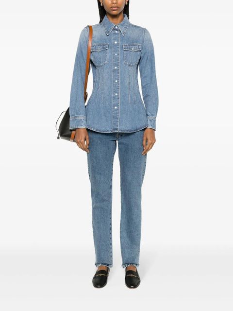 Chloé corset-style denim shirt - Blue - zdjęcie produktu nr 2