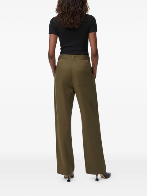 LOEWE belted pleated trousers - Green - zdjęcie produktu nr 2