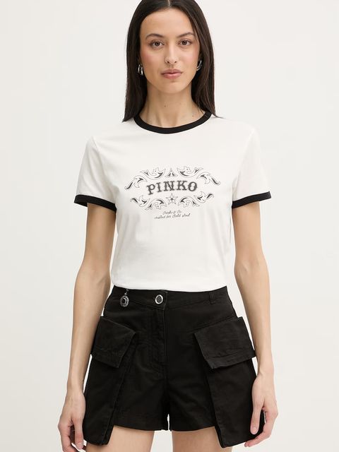 Pinko t-shirt damski bawełniany - zdjęcie produktu nr 2