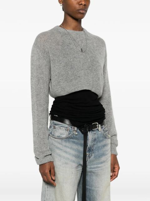 Balenciaga cropped sweater - Grey