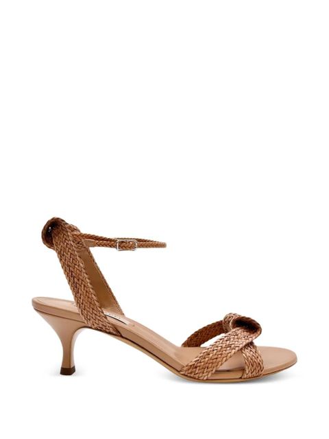 Casadei Julia Mariposa knotted woven sandals - Neutrals - zdjęcie produktu nr 1