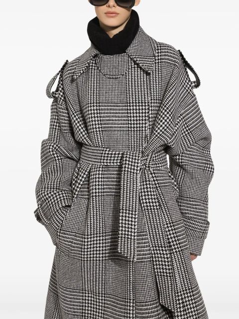 Dolce & Gabbana check-pattern coat - Grey
