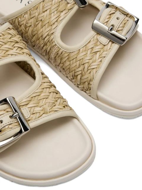 Casadei Birky braided sandals - Neutrals
