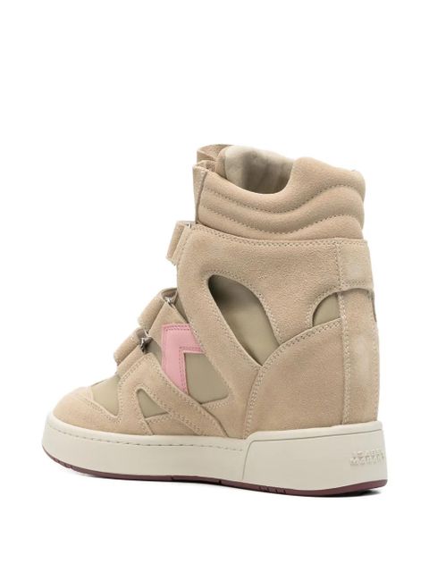 ISABEL MARANT high-top wedge sneakers - Neutrals