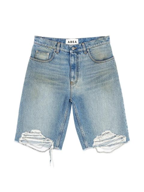 AREA distressed denim shorts - Blue - zdjęcie produktu nr 1