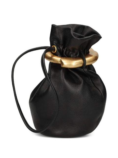 Cult Gaia Asa drawstring bucket bag - Black
