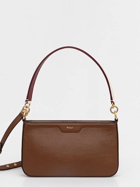 Bally torebka skórzana kolor brązowy WAM03V