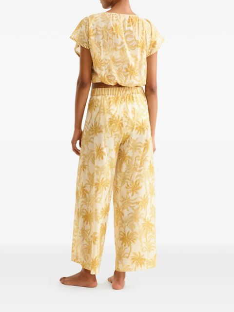 ERES Crocodile cropped blouse - Neutrals