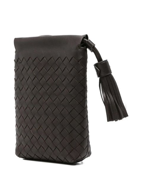 Aspinal Of London Hudson woven mini crossbody bag - Brown - zdjęcie produktu nr 2