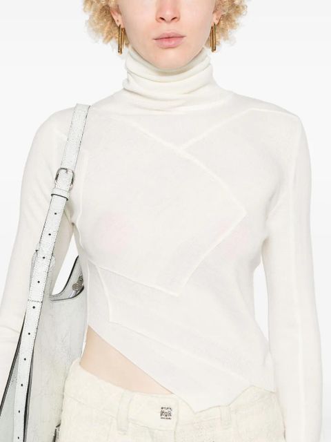 MM6 Maison Margiela single-stitch logo sweater - White