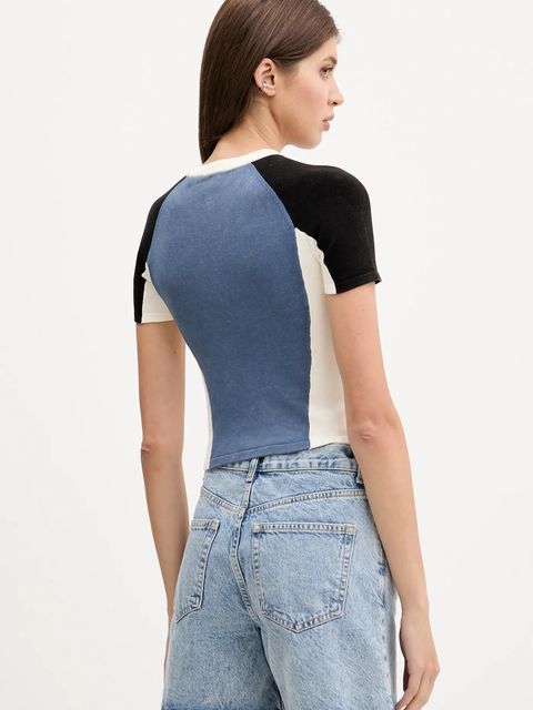 Guess Originals t-shirt damski kolor niebieski W5YR44 Z2YJ2