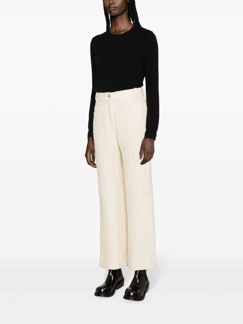 Ba&Sh Amour tweed straight-leg trousers - Neutrals