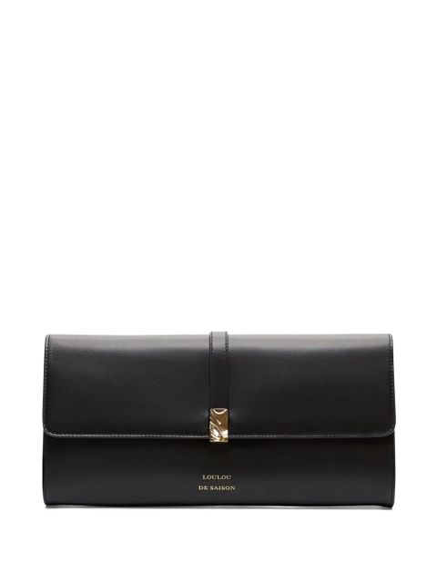 LouLou de Saison Elmer leather clutch - Black - zdjęcie produktu nr 1